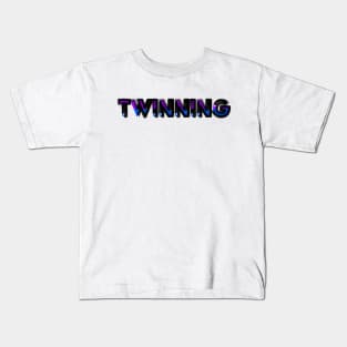 Twinning Purple and Blue Kids T-Shirt